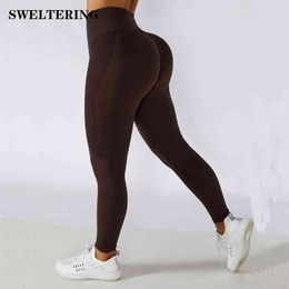 Seamless High Waist Leggings Women Push Up Sport Fitness Running Yoga Pants Energy Elastic For J220706