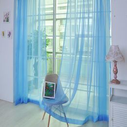 Party Decoration 100cm 270cm Door Windows Curtains For Living Room Yarn Curtain Drape Decor Organza Silk Arches Elegant Style 5z MM268Party