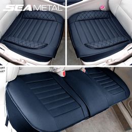 Car Seat Covers Four Season Universal Cover Set Luxury Leather Cushion Pad Full-Surrounded Protective Mat Accessories