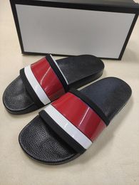 Men Women Slippers Mens Stripe Slide Bloom Rubber Black Interlocking G Pursuit Pool Flora Matelasse Red White Summer Beach Sandals B0oi #