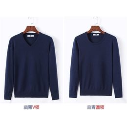 Personalised men sweater regular thickness long sleeve Customise advertising sweater A240 round neck 201203