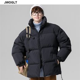 Winter Jacket Men Korea Fashion Warm Male Parka Jacket Solid Thick Zipper Windproof Jackets and Coats Man Winter Outwear 5XL 201210