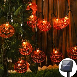 Strings Battery/Solar Halloween Pumpkin String Lights 10/40/50leds Decorate For Christmas Year Home Party Garden Indoor DecorLED LEDLED LED