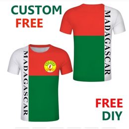 MADAGASCAR t shirt diy free custom made name number mdg t shirt nation flag mg malagasy french country print p o clothing 220616