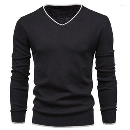 Men's Sweaters Mens Winter V Neck Long Sleeve Knit Shirts Casula Knitwear Solid Pullover Cardigan Cotton SweatersMen's Olga22