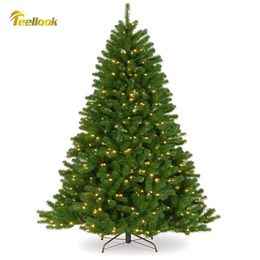 Teellook 1.2m/3.6m new PVC material Christmas tree LED light Christmas Mall hotel decoration 201006