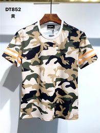 Men's T-Shirts Men's Summer Camouflage Colour Short Sleeve T Shirt Casual Vintage Cotton O-neck Tops Tees Plus Size 3xlMen's