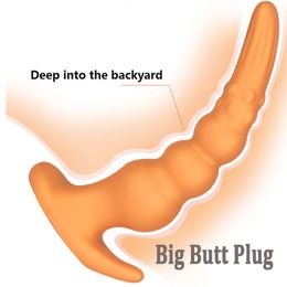 Super Long Anal Beads G spot Stimulator Adult sexy Toys For Men Women Wearable Dildo Butt Plug Masturbator Gay Products