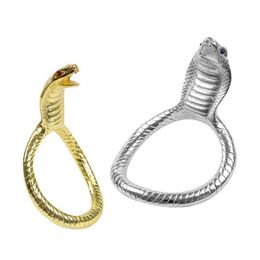 Erotica Adult Toys Steel Snake Head Penis Exercise Ring Semen Lock Dick Ring Scrotum Weight-Bearing Ring Restraint Cock Sex Delay Toys For Men 220507