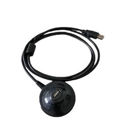 USB 2.0 Data Extension Cable Base Mlae to Female with Magnet for Desktop U Disc Camera Keyboard Bluetooth 1.5M Black