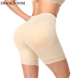 Butt Lift Underwear Body Shaper Butt Lifter Panties Extra Large Pads Push Up Seamless Shaping Control Panties Shorts Lingerie Y220411