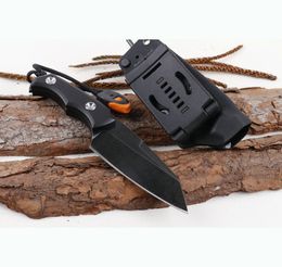 small fixed blade tactical knife Australia - D2 Steel Fixed Blade Knife Tactical Knife Black G10 Handle Portable Outdoor Small Survival Knives Camping EDC Tool