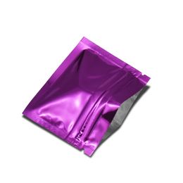 7.5X6.3cm Purple Resealable Zip Lock Mylar Package Bags 500pcs/lot Small Self Seal Aluminium Foil Pouches For Food Powder Tea Sample Storage