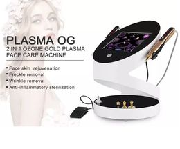 2 In 1 Function Beauty Equipment Ozone Gold Cold Plasma Pen Machine Skin Lift Acne Removal Eyelid Lift Wrinkle Remover