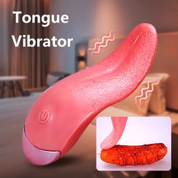 Tongue Licking Vibrators Clit Nipple Clitoris Stimulator Oral sexy USB Rechargable Product Toys for Women Masturbation