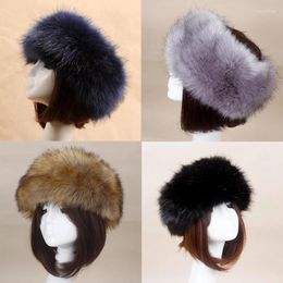 Beanie/Skull Caps Warm Thick Beanies For Women Fluffy Fashion Russian Faux Fur Hat WinterBeanie/Skull Elob22