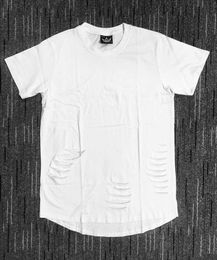mens swag shirt UK - Men's T-Shirts Men Hiphop Summer T Shirt Extended Swag Hip Hop T-Shirt Ly Casual Cotton Plaid Shirts Star Streetwear Top TeesMen's