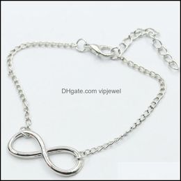 Charm Bracelets Bangles Bijoux Fashion Wedding Jewellery Accessories Infinity Vipjewel Drop Delivery 2021 Vipjewel Dhjs5