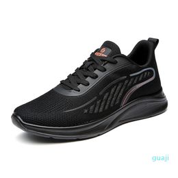 Luxury Autumn Men Dress Shoes Magnetic Running Sneaker Refined Low Tops Elastic Band Mesh Breathable Design Lightweight Striding Comfy Run
