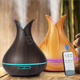 Ultrasonic Humidifier Vase Petal Aromatherapy Essential Oil Diffuser Device LED Night Light Bedroom Humidifiers Sundries BH6770 WLY