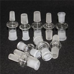 10 Style Glass Drop Down Adaptor For Bong wholesale hookah dropdown adapter with male female ash catcher adaptors 14mm 18mm