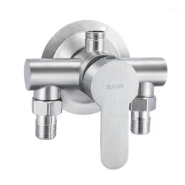 bathroom mixer tap sets UK - Bathroom Shower Sets 304 Stainless Steel Faucet Cold Mixer Water Tap Accessories G1 2in Bathtub Hand Sprayer Bath Set