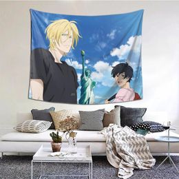 Tapestries Anime Manga Wall Cloth Kawaii Room Decor Home Decoration Accessories Tapestry Hanging Decoracion Pared MuralTapestries