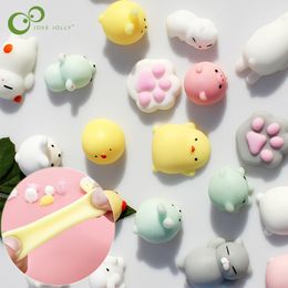 fun stress reliever UK - 10Pcs All Different Cute Mochi Squishy Cat Slow Rising Squeeze Healing Fun Kids Kawaii Adult Toy Stress Reliever Decor GYH 220622