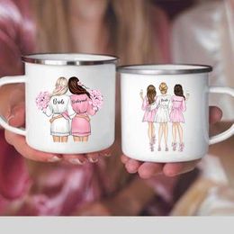 Tassen Braut Team Girl gedruckt Becher Braut Duschparty Wein Juice Cups kreative Kaffeetasse Junggeselle Hochzeitsmädchen von Honor Giftmugs