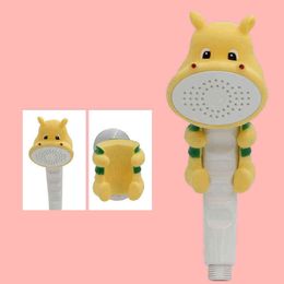 -Cartoon Children Deap Head Splight с всасывающей чашкой, спасающая вода, красивая домашняя игрушка для рук душ душ душ разбрызгиватель для воды J220516