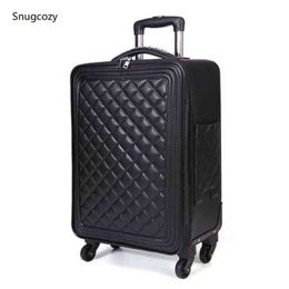 Snugcozy International Fashion Inch Size Handbags And Rolling Luggage Spinner Brand Noble Luxury Boarding Suitcase J220708 J220708