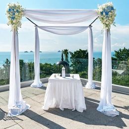 Party Decoration Wedding Arch Drapping Fabric Drapes Chiffon Chair Cover Backdrop Curtain Drapery Ceremony Reception SwagParty