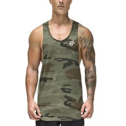 Men's Tank Tops Men's Vest 3D Printing Camouflage Bodybuilding Shirt Fitness Sleeveless Sweatshirt ClothingMen's