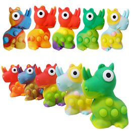 New Product 3D Stereo Rhinoceros Sensory Fidget Toys Children's Silica Gel Kneading Decompression Toy Ball Gifts