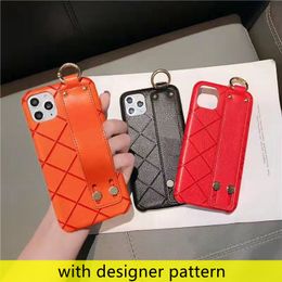 Luxury wrist strap phone cases for iphone 13 12 pro max 11 11pro X XS XR XSmax 7 8 plus designer Letter printing cellphone shell Anti-fall