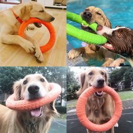 NEW Dog Toys for Big Dogs EVA Interactive Training Ring Puller Resistant for Dogs Pet Flying Discs Bite Ring Toy for Sma
