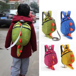 Cartoon Dinosaur School Mini Bags Kids Boys Girls Backpack For Children Cute Kindergarten Anti-lost Shoulders Bag 4 colors