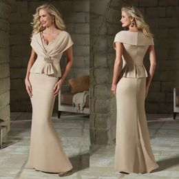Elegante Kleider für die Brautmutter, formelle Abendkleider mit Spitze, V-Ausschnitt, Etuikleid für Hochzeitsgäste 328 328