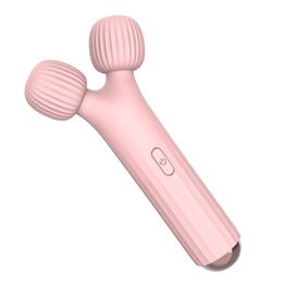 Double Head sexy Toys Back Neck Foot Massager Toy for Women Adult Vibrator Wand Rabbit Vibrtor Personal Body Electric Massage