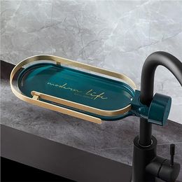 Hooks & Rails Kitchen Sink Faucet Rack Drain Dry Storage Holder For Sponge Dish Cloth Finishing Bathroom Towel Drying Organizer ShelfHooks