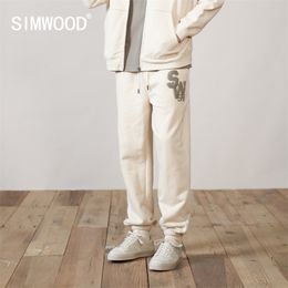 Spring Winter Warm Fleece Jogger Pants Letter Embroidery Loose Tracksuits Drawstring Trousers SK220885 220325