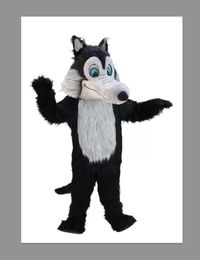 Fursuit Custom Wolf Mascot Costumes Halloween Fancy Party Dress Cartoon Character Carnival Xmas