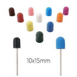 Grit Nail Drill Bits Sanding Caps With 1 Grip Polishing Sand Block Manicure Pedicure Accessories