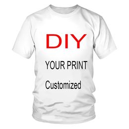 3d Printing T shirt Private Custom Picture Free Design Short sleeved Fabric Sports Breathable Light Mens Womens Children 220712