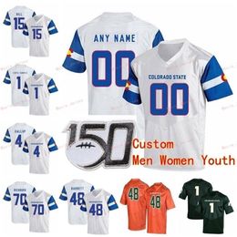 Thr Custom Colorado State College Football Jerseys 27 Jaylen Thomas 32 Marcus Mcelroy 4 Michael Gallup Men Women Youth Stitched