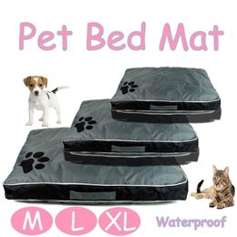 Pet Bed Mattress Dog Cat Cushion Waterproof Pad Soft Removable Cover Pillow Kennel Puppy House Y200330