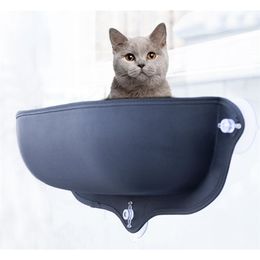 Cat Hammock Bed Window Pod Lounger Suction Cups Warm Bed For Pet Cat Rest House Soft And Comfortable Ferret Cage 201111