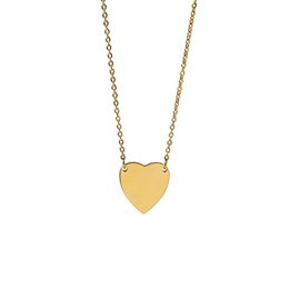 Designer heart rings double g luxury necklaces female stainless steel gold chain gift for girlfriend accessories pendant Necklace attractive chic elegant E23