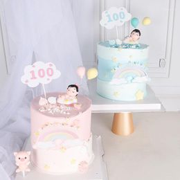 Other Festive & Party Supplies Cute Sleeping Baby Boy Girl Balloon Decoration Doll 100 Day EVA Card Cartoon Decorating Sweet Gifts Children&