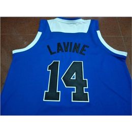 Chen37 Goodjob Men Youth women Rare blue Bothell Zach LaVine #14 College Basketball Jersey Size S-6XL or custom any name or number jersey